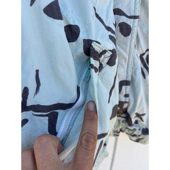 Etirel Le Style Sportif Vintage‎ Jacket, 80s 90s Print, Light Blue, Sz 38 (US 6) - Picture 5 of 6
